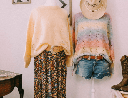 Western and boho style summer pastels