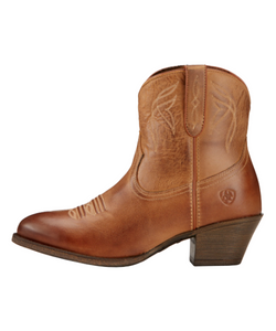 Ariat Darlin tan embroidered styitching cowboy boot - Melbelle