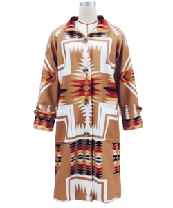Bohemian aztec pattern coat - Melbelle