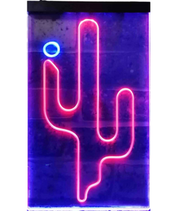 Cactus Western cowboys Texas neon bar sign - Etsy