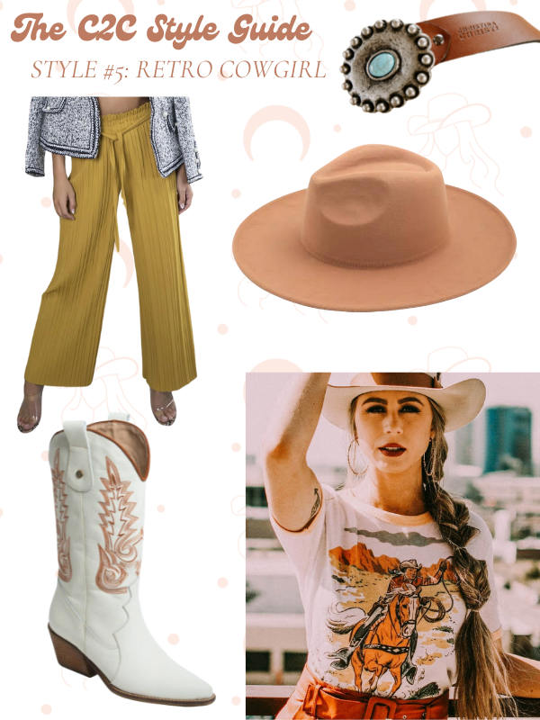 Retro cowgirl style guide for country 2 country festival