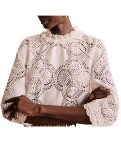 Bianca ecru cotton blouse - Sezane