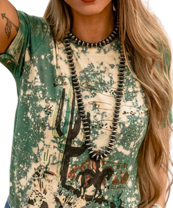 Cactus and cowboy tee - western and bohemian fashion