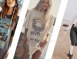 Melbelle Western x Boho T-Shirt Dresses
