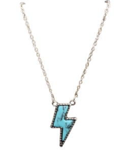 Lightning Bolt Turquoise Necklace - Melbelle
