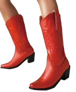 faux-leather-vegan-red-cowboy-boots-melbelle
