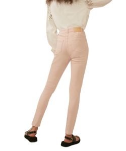 Organic pink high rise skinny jeans