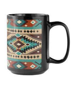 western-green-geometric-black-coffee-mug-etsy