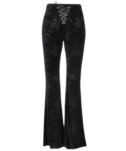 Paisley black bell bottoms