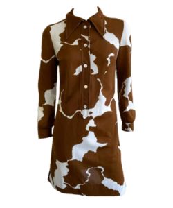 vintage-cow-print-shirt-dress-etsy