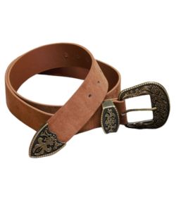 faux-suede-antique-gold-western-belt-melbelle