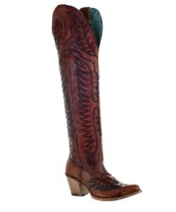 corral-knee-high-cowboy-boots-cognac-E1507-melbelle
