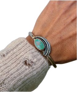 silver-bracelet-with-navajo-summer-turquoise-etsy