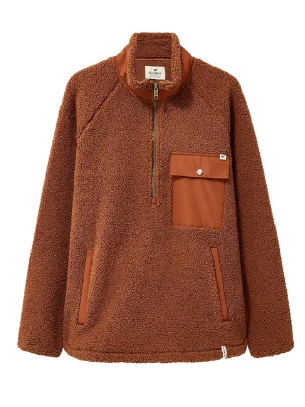 Plain half zip fleece