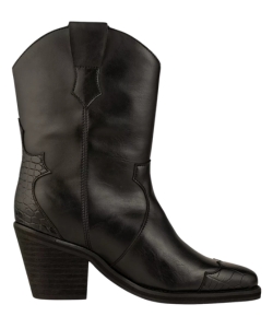 black-western-calf-boot