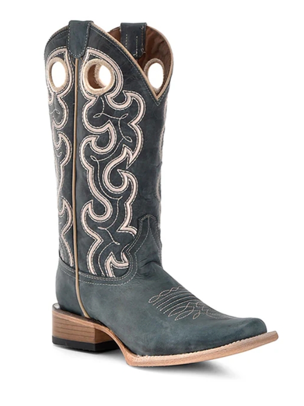 Corral Boots L6095 Blue Square Toe Cowboy Boots
