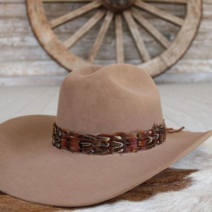 Starling feather hat band