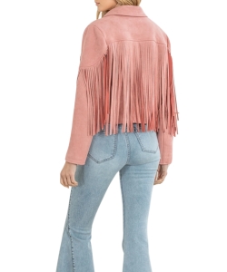 western-pink-fringe-jacket