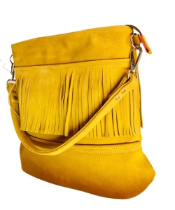 yellow-leather-fringed-bag
