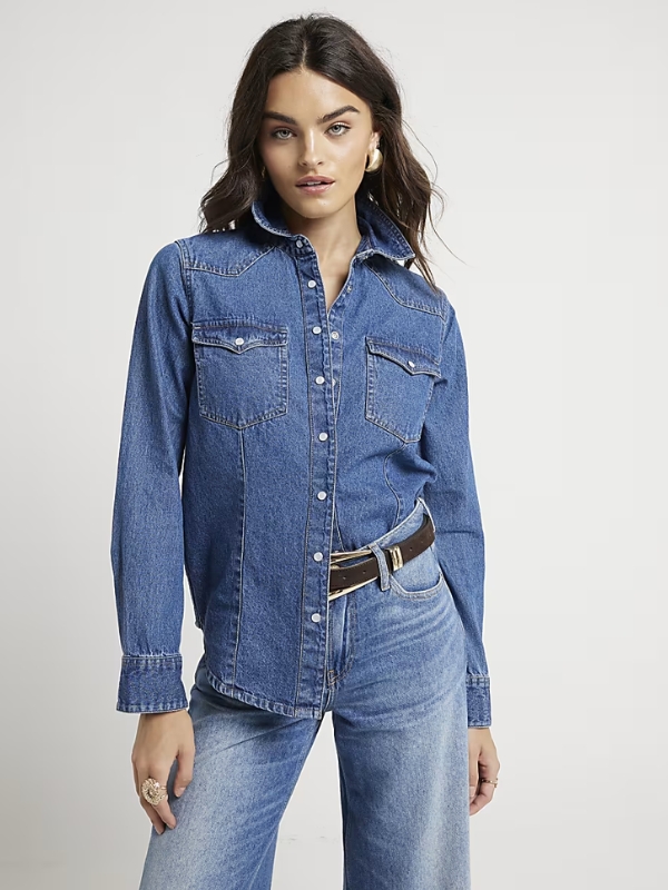 Denim western shirt
