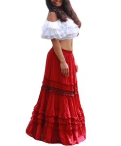 red-boho-maxi-skirt