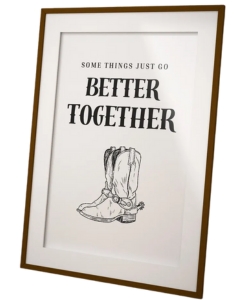 cowboy-boot-country-music-print