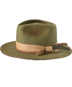 vintage-styled-green-felt-fedora