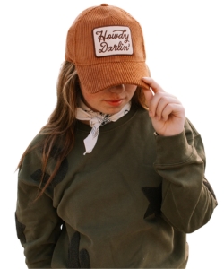 brown-western-slogan-corduroy-cap