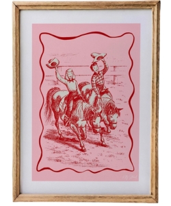 pink-vintage-cowboy-art-print