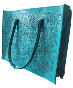 hand-tooled-turquoise-leather-bag