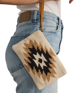 Western aztec wristlet clutch purse