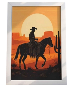 western-sunset-horseback-wall-art