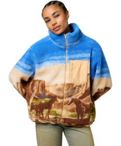 wrangler-womens-horse-print-fleece-jacket