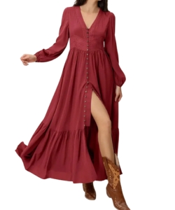 boho-burgundy-button-up-maxi-dress