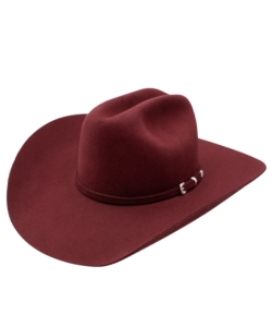 Charlie 1 Horse red Cowgirl Hat in cranberry