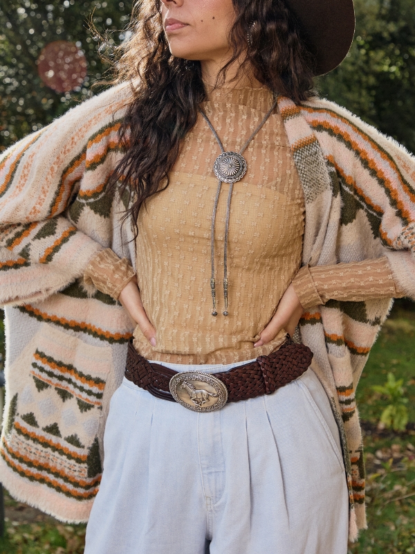 Geometric boho cardigan kimono