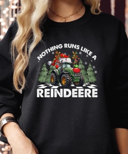 John Deere farming Christmas jumper