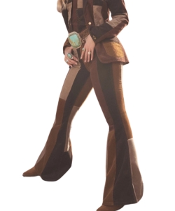 Lainey Wilson x Wrangler corduroy patchwork bell bottoms flares