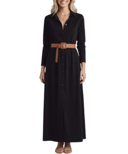 black-boho-western-shirt-dress