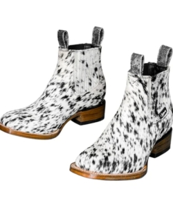 cowhide chelsea western boots