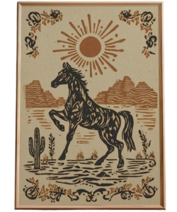 western-desert-horse-wall-art