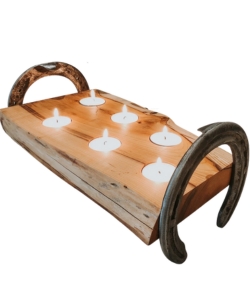 western-horseshoe-candle-holder