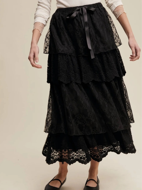black-lace-tiered-maxi-skirt