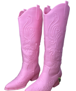 pink-cowboy-boot-western-vases