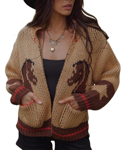 western-horse-cardigan
