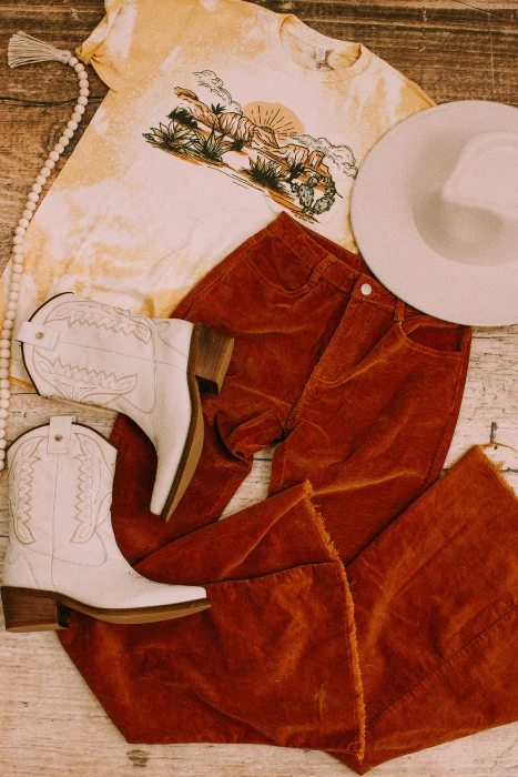 Golden hour cowgirl outfit