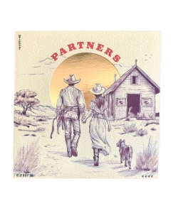 Cowboy western Valentine's Day card