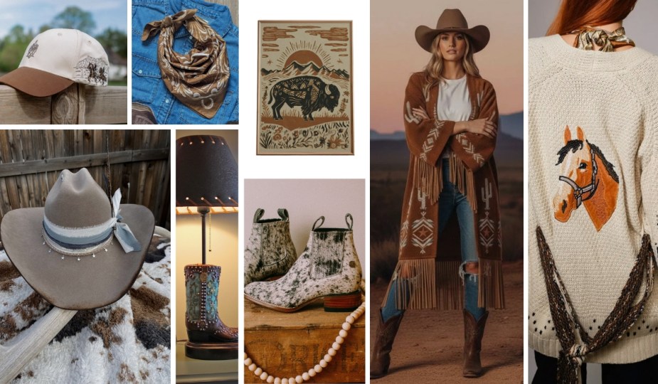 Cowgirl outfits and homeware