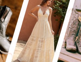 Cowboy boots with spring dresses