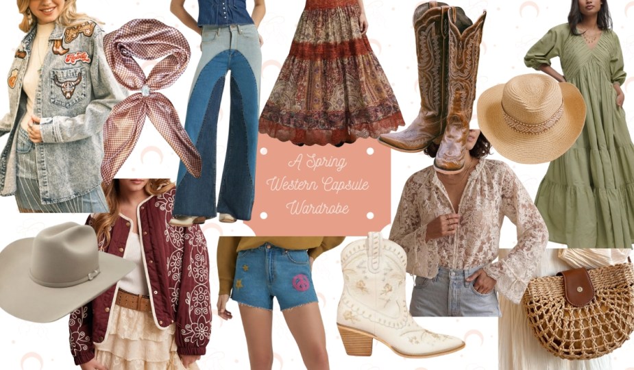 Spring western capsule wardrobe